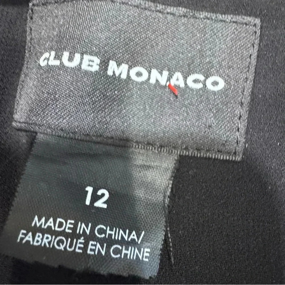 Club Monaco Women Open Split Back Blazer Black Size 12 - Picture 4 of 9